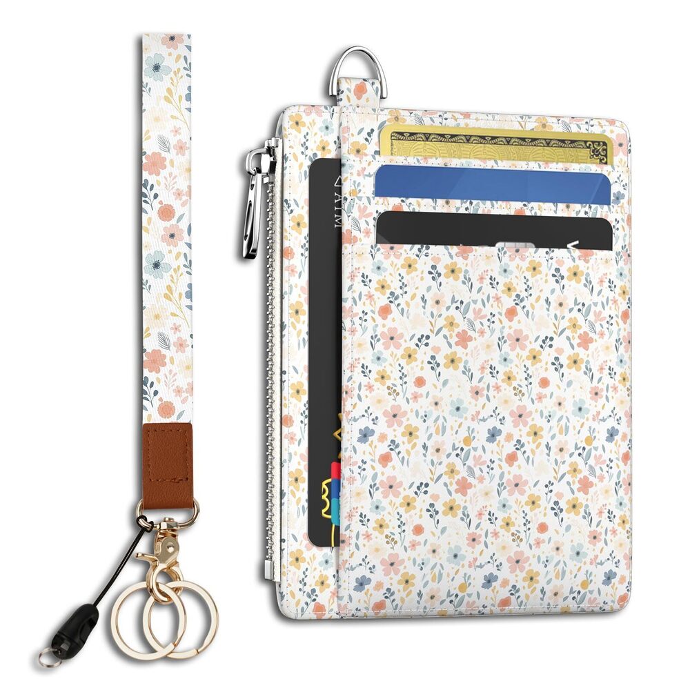 4885 Florals Slim Wallet Credit Card Holder, RFID Blocking Front Pocket